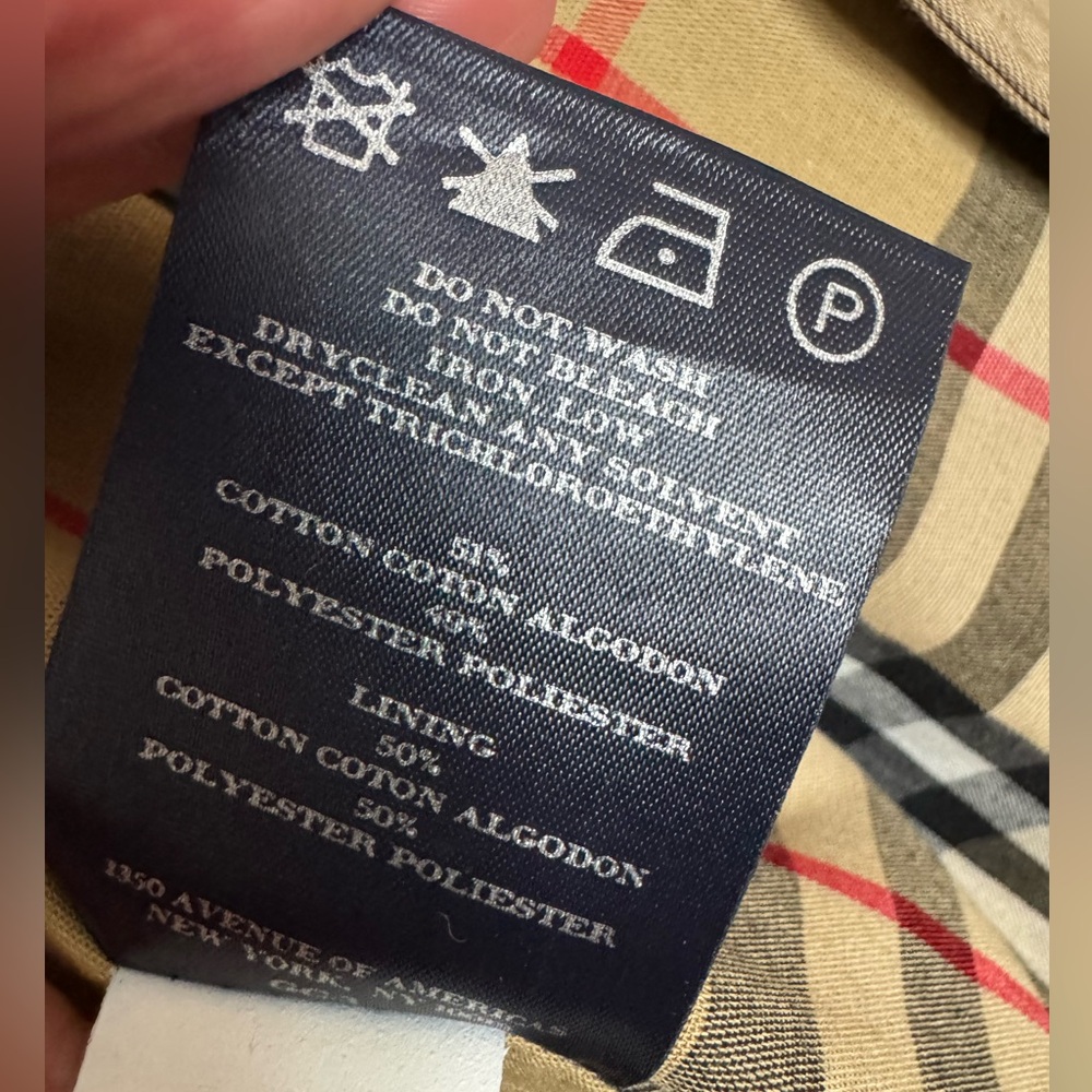 Burberry London Women's Heritage Trench Coat Nova Check Belted Beige Size 8 - Picture 16 of 16